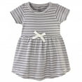 thumbnail image 2 of Touched by Nature Baby and Toddler Girl Organic Cotton Short-Sleeve Dresses 2pk, Flutter Garden, 18-24 Months, 2 of 3