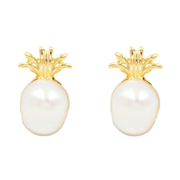 Anillos de oreja de de oro con simuladas únicas, de joyería para mujer, accesorios de joyería de vacaciones para diario Fernando Las mujeres cuelgan los pendientes del perno prisionero