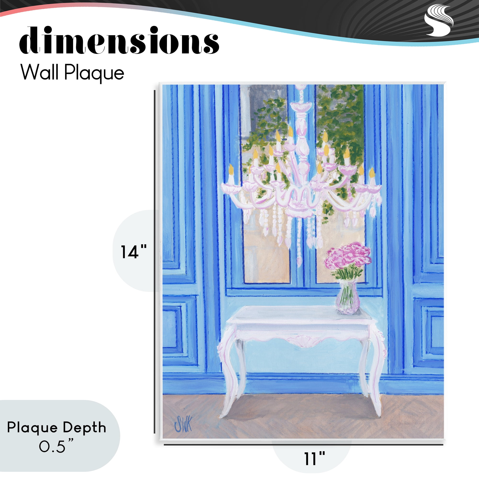 Stupell Industries French Window Architecture Wall Plaque Art, design by Sarah Waldron Kimball