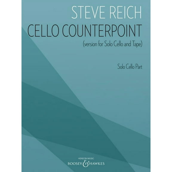 Cello Counterpoint Version for Solo Cello and Tape, Cello Part Only (Paperback)