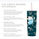 thumbnail image 5 of Simple Modern Disney Character - Botella de agua aislada con tapa de popote, de acero inoxidable, reutilizable, de boca ancha, vaso de viaje de 24 onzas, Mickey Mouse Floral Riptide Simple Modern NA, 5 of 9