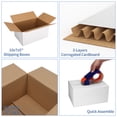 thumbnail image 6 of 10x7x5 White Foldable Corrugated Shipping Box Set of 40, Easy Assembly for Storage & Mailing, 6 of 7
