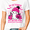White-1, variant on Godmerch Women's Off to Fight the Bad Cells Funny Goose Breast Cancer Awareness Pink Ribbon T-Shirt