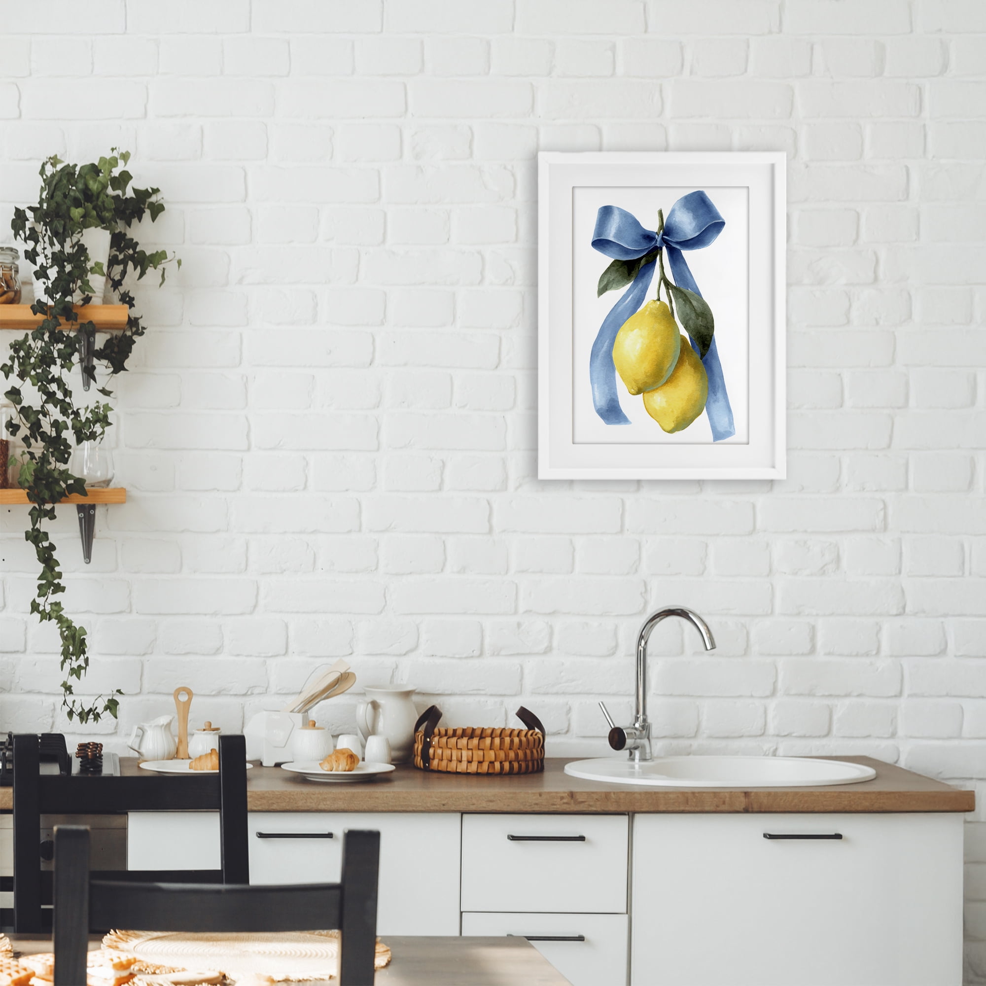 Stupell Industries Sweet & Sour Lemons White Framed Print Under Glass, design by Petal Prints Design