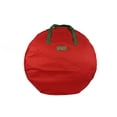 thumbnail image 4 of Heavy Duty Wreath Bag High Quality Polyester Circular  Holiday Wreath Garland Lights Decorations Storage Bags 30 Inch Red, 4 of 5