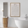 thumbnail image 2 of IDEA4WALL Framed Canvas Print Man in the Arena' Speech Inspirational Quote Illustrations Wall Art Contemporary Relax/Calm Artwork for Living Room, Bedroom, Office - 24"x36" NATURAL, 2 of 5