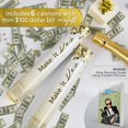 thumbnail image 4 of PrimePure Confetti Party Cannon – 6 Pack, Mini 100 Dollar Money Bill Confetti, 4 of 10
