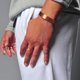thumbnail image 4 of Juego original de ANILLO magnético de cobre puro y pulsera de GOLF - Estilo minimalista delgado - Ajustable - Para hombres y mujeres, 4 of 5