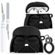thumbnail image 1 of Funda de silicona para AirPods 4 Toyuma Cute Kawaii con dibujos animados, color negro, 1 of 6