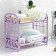 thumbnail image 2 of Supvox 1Pcs Bathroom Organizer Plastic Purple Shelf Unit for Kitchen Use Space Organizer, 2 of 8