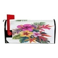 thumbnail image 2 of Mailbox Covers Magnetic Large Size 25.4x20.78 in Mailbox Wraps Post for Garden Yard Decor Tropical Flowers, 2 of 9