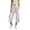 j1-Light Gray, variant on Womens Pants Casual Solid Color Cropped Wide-Leg Pull-On Culottes Female Mid Elastic Waist Loose Soft Daily Breathable Comfortable Pants With Pockets,XL