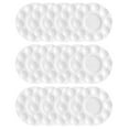 thumbnail image 1 of EeaseCA 15pcs Plastic Color Mixing Plates Painting Pigment Trays Painting Pallets (White), 1 of 5