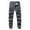 Gray, variant on COSFO Full Mens Tactical Pants Carpenter Taper Gray Workwear Solid Elastic Waist Belt Mens Casual Pants