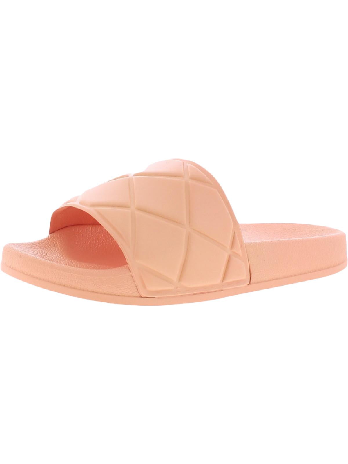 French Connection Squishy Women's Quilted Pool Slide Flat Sandal