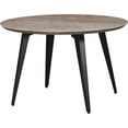 thumbnail image 3 of LeisureMod Ravenna Mid Century Modern 47″ Round MDF Dining Table – Compact Modern Table with Iron Legs for Kitchen, Dining Room, or Small Apartment Spaces, 3 of 6