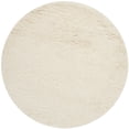 thumbnail image 2 of Safavieh Flokati Gisselle Solid Wool Shag Area Rug, Ivory, 4' x 4' Round, 2 of 11