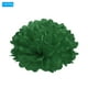 thumbnail image 3 of Uxcell 6" Pom Poms de Papel Duraderos para Decoración de Fiestas de Boda Verde Oscuro 10 Paquete, 3 of 6