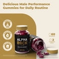 thumbnail image 4 of (2 Pack) Alpha Rock – Gummies with a Natural Daily Blend for Energy & Wellness | Great-Tasting, Easy-to-Chew Gummies (120 Gummies), 4 of 10