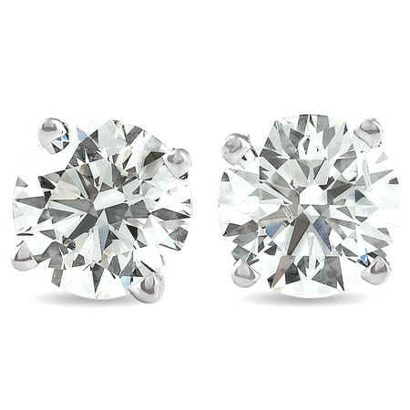 1.50Ct Round Brilliant Cut Natural Diamond Stud Earrings in 14K Gold Classic (Best Setting For Diamond Studs)