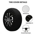 thumbnail image 4 of Custom Mr Zogs Surfing Sex Wax Spare Tire Cover for Suzuki SUV RV 4WD Car Wheel Protectors Accessories 14" 15" 16" 17"h, 4 of 7