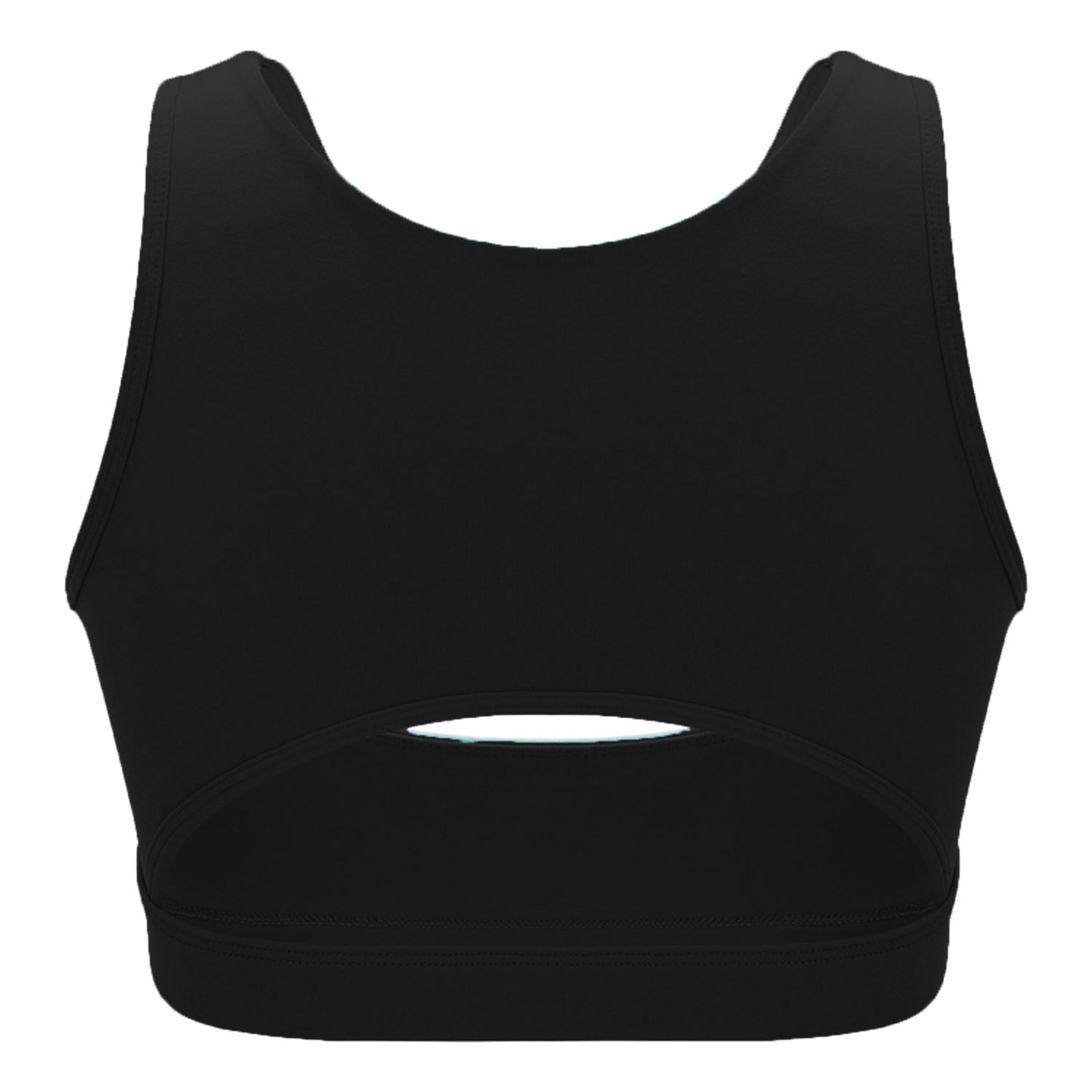 Aayomet Women Solid Shockproof Sports Bra Hollowout Yoga Bra
