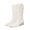 WHITE-PU, variant on Women's Cowboy Boots Square Toe Embroidered Western Boots Chunky Heel Mid Calf Cowgirl Fashion Boots