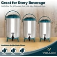 thumbnail image 5 of Vollum Stainles Steel Insulated Beverage Dispenser  Insulated Thermal Hot and Cold Beverage Dispenser  10 Liter Drink Dispenser with Spigot for Hot Tea & Coffee, Cold Milk, Water, Juice & More RED, 5 of 6