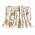 thumbnail image 2 of Charming Woodland Animals Winter Scarves Boxes, Festive Holiday Scene, Warm Flannel Blanket for Living Room and Reading Nook, Art Lovers Friendship Gift, Festive Home Decor, 2 of 9
