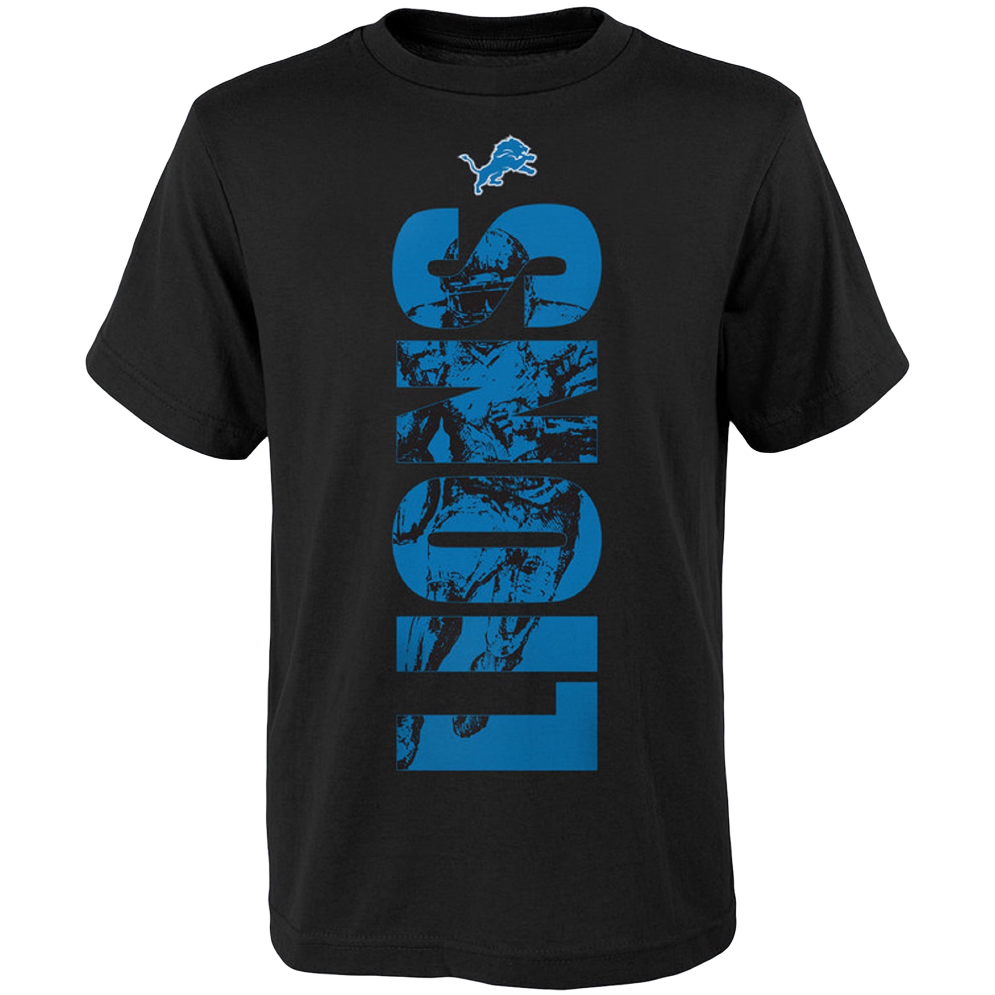 black detroit lions shirt