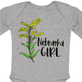 thumbnail image 4 of Inktastic Nebraska Girl Goldenrod Flower Girls Long Sleeve Baby Bodysuit, 4 of 5