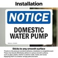thumbnail image 3 of (2 Pack) Domestic Water Pump OSHA Notice Sign 5 Inch X 3.5 Inch Vinyl Label Decal Sticker Weather Resistant, UV Protected for Workplace, Business, and Construction Site, Made in the USA, 3 of 7