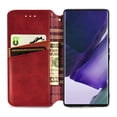 thumbnail image 5 of SaniMore Wallet Case for Samsung Galaxy S24 Ultra 6.8", Vintage PU Leather Case Card Slots Cash Pocket Stand Feature Magnetic Closure Anti-drop Shockproof Full Body Protective Case For S24 Ultra, Red, 5 of 9