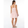 thumbnail image 2 of Celebrity Pink Women's and Women's Plus Smocked Ruffle Mini Dress, Size XS-4X, 2 of 6