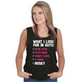 thumbnail image 5 of What I Look For In Guys Husky Lover Tank Top Tee Shirt Women Brisco Brands M, 5 of 6