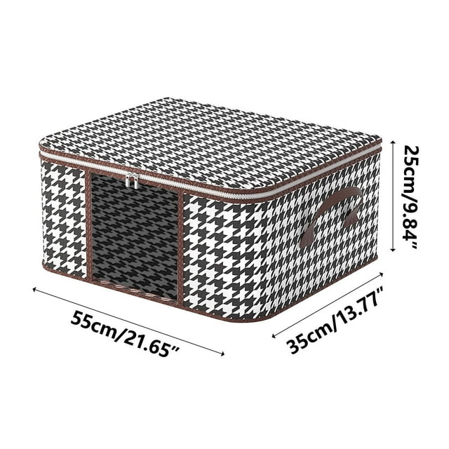 DPTALR Sac de Rangement Visuel pour Vêtements Boîte de Rangement pour Armoire Sac de Rangement Portable Boîte de Rangement pour Couette d'Hiver