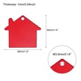 thumbnail image 2 of Unique Bargains House Shape Blank Tags Metal Stamping Tag Blank Dog ID Tags, Red Engraving Tags, 10 Pack, 2 of 7