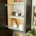 thumbnail image 4 of Gray Herringbone Fabric Shelf Liner 12x10 (Set of 2), 4 of 4