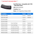 thumbnail image 2 of Fuel Filler Hose - Compatible with 1998 - 2000 GMC K3500 1999, 2 of 2