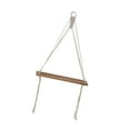 thumbnail image 2 of Estante colgante de pared de macramé bohemio, decoración creativa de pared con cuerda tejida decorativa Blanco, 2 of 9