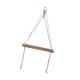 thumbnail image 2 of Estante colgante de pared de macramé bohemio, decoración creativa de pared con cuerda tejida decorativa Blanco, 2 of 9