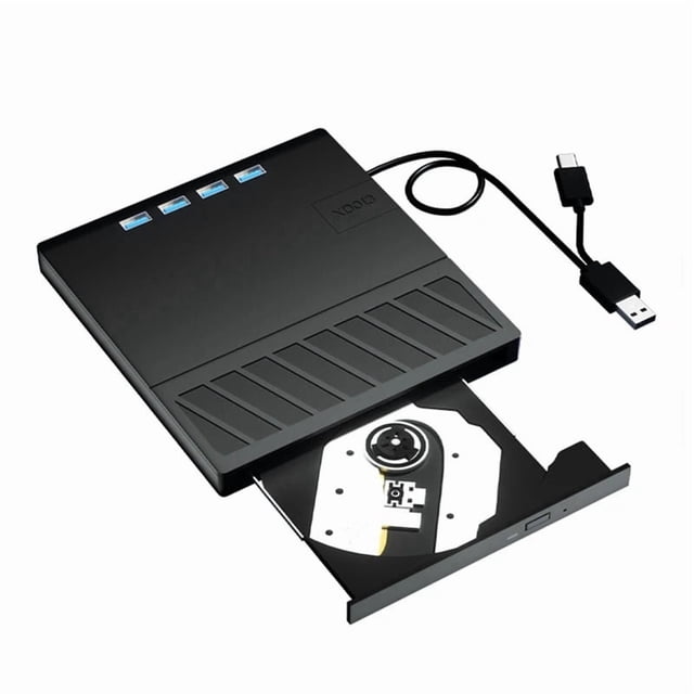7-In-1 USB 3.0 Type C External Optical Drive with CD/DVD/BD/RW Player Writer Reader Data Transfer ,Widely Use