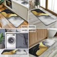 thumbnail image 6 of Black and Gold Marble Glitter Streaks Pattern Kitchen Rug Mat,Kitchen Runner Rugs Non Skid Washable,Decorative Kitchen Floor Mats for Kitchen,Sink,Laundry,17"x47.2", 6 of 7