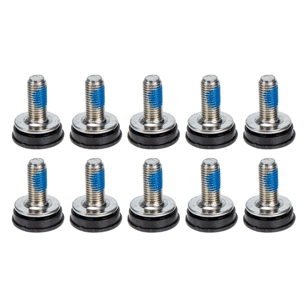 ColoMX Tornillos de cigüeñal de acero de 10 piezas para bicicleta para bicicleta para bicicleta impermeable tornillos de acero accesorios para bicicletas