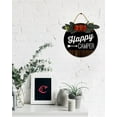 thumbnail image 2 of Happy Camper Sign Farmhouse Wood Sign Front Porch Decor Rustic Wooden Sign Wall Decor Hanging Wooden Decorations with Bow-Knot for Home Porch Wall Door, 12 x 12 Inch, 2 of 5