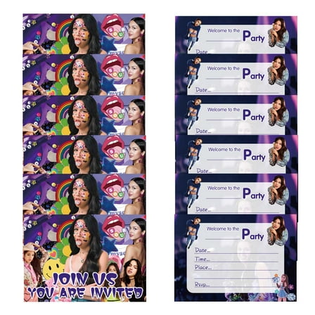 Bulk stock of fill-in birthday invitation cards, suitable as party supplies and decorations for both boys and girls