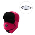 thumbnail image 4 of Minnieouse Gorro de pelusa de invierno para deportes al aire libre, gorro a prueba de viento para mantener el calor, esquí, senderismo, norte de Europa, Sombreros Rosa roja Minnieouse AP000312-04, 4 of 5