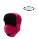 thumbnail image 5 of Qarigey Gorro de pelusa de invierno para deportes al aire libre, gorro a prueba de viento para mantener el calor, esquí, senderismo, norte de Europa, Sombreros Rosa roja Qarigey AP000312-04, 5 of 5