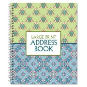 Current Fresh Patterns Large Print Address Book, 56 pages, 7 x 8-1/2-Inches, Senior Address Book