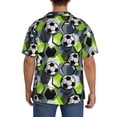 thumbnail image 5 of Sigee Football Print Men's Shirts Casual Button Down Short Sleeve Summer Beach Shirt Hawaiian Vacation Shirts Tee Shirt-X-Large, 5 of 7